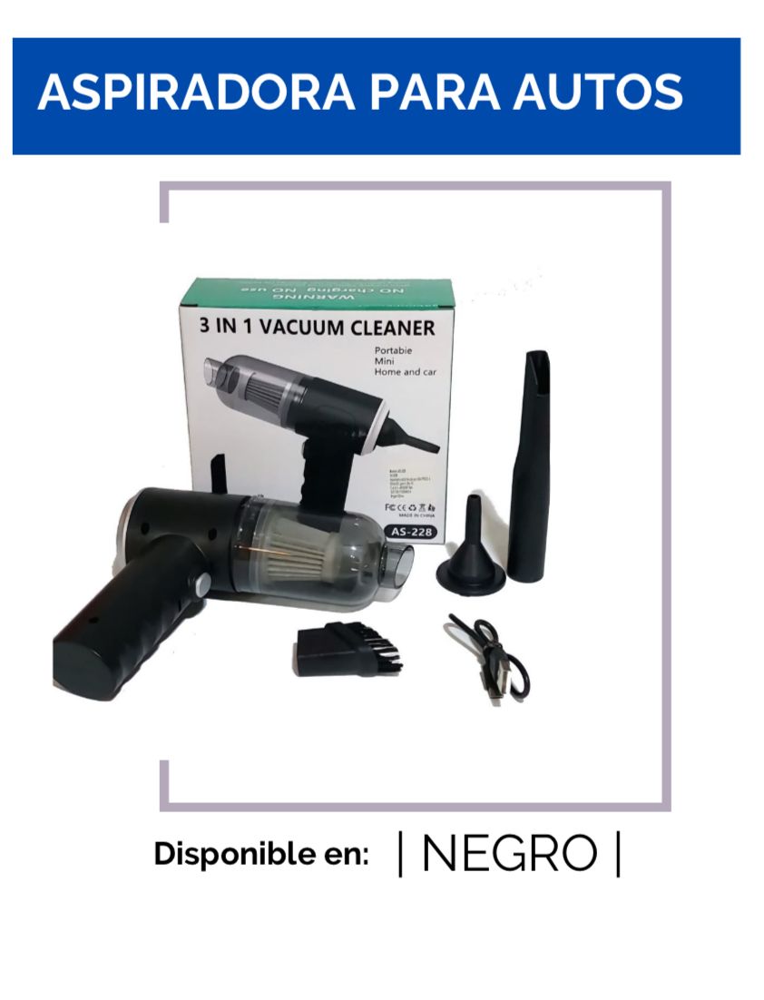 MINI ASPIRADORA PORTÁTIL 3 EN 1